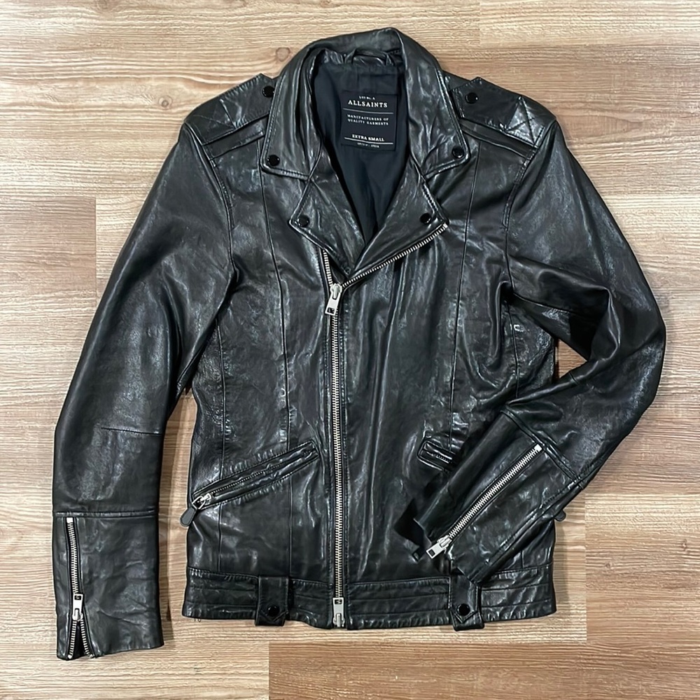 Allsaints Black biker jacket